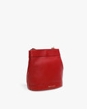 Bridal Red Leather Rani Batua by TAN AND LOOM