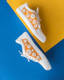 THE SAREE SNEAKERS Haldi Yellow Genda Sneakers
