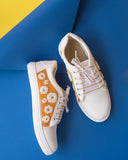 Bridal saree sneakersTHE SAREE SNEAKERS Haldi Yellow Genda Sneakers