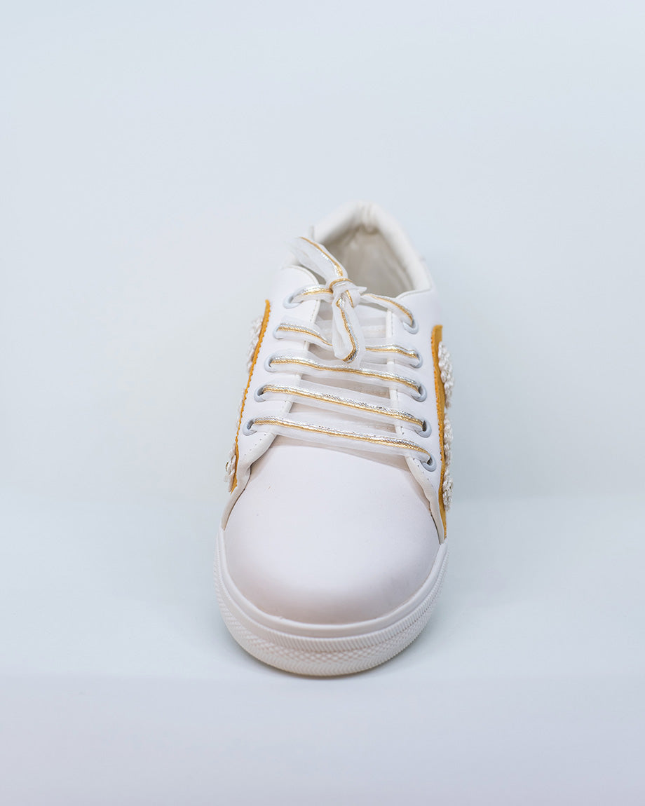 Yellow Saree sneakers