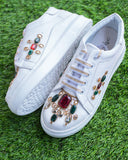 THE SAREE SNEAKERS Gemstone Jewel Sneakers