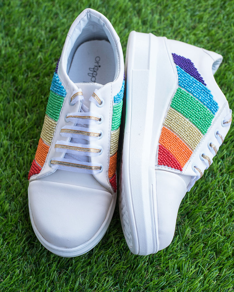 Rainbow SneakersTHE SAREE SNEAKERS Rainbow Sneakers