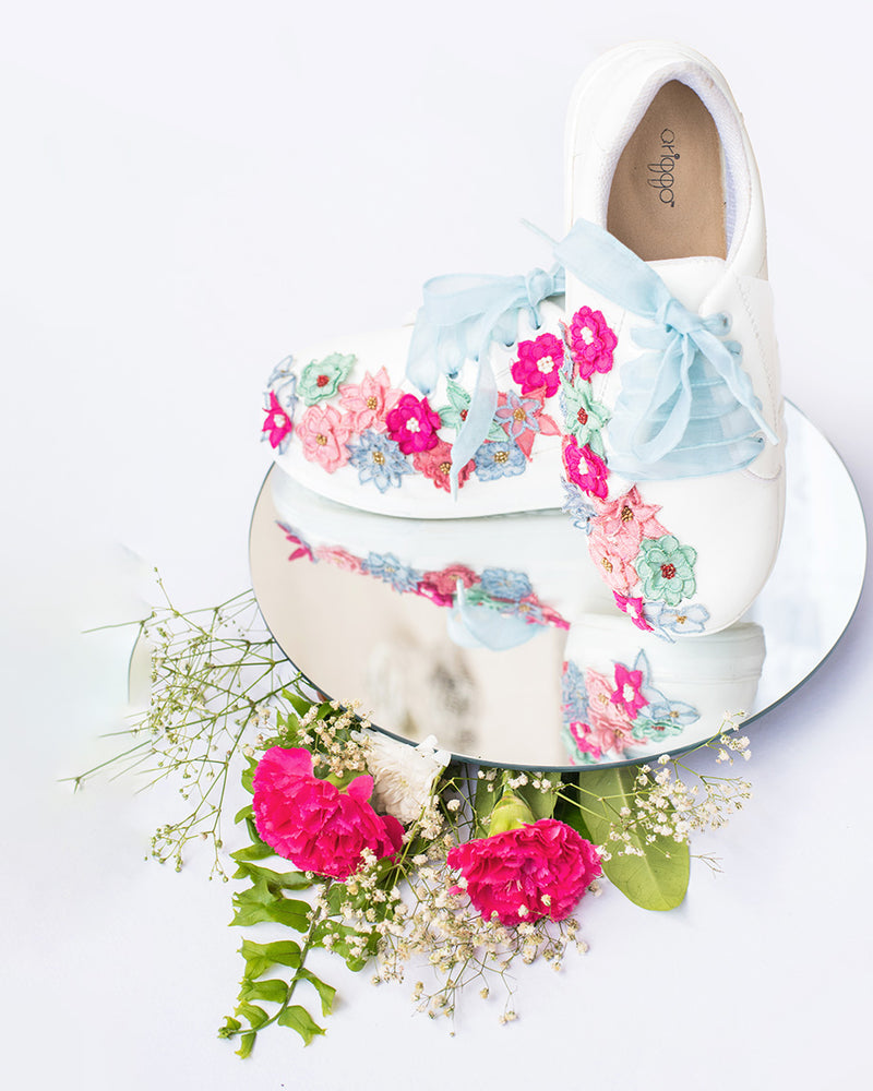 The Pastel Garden SneakersTHE SAREE SNEAKERS The Pastel Garden Sneakers