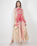 Jajaabor Blush Cutwork Kurta