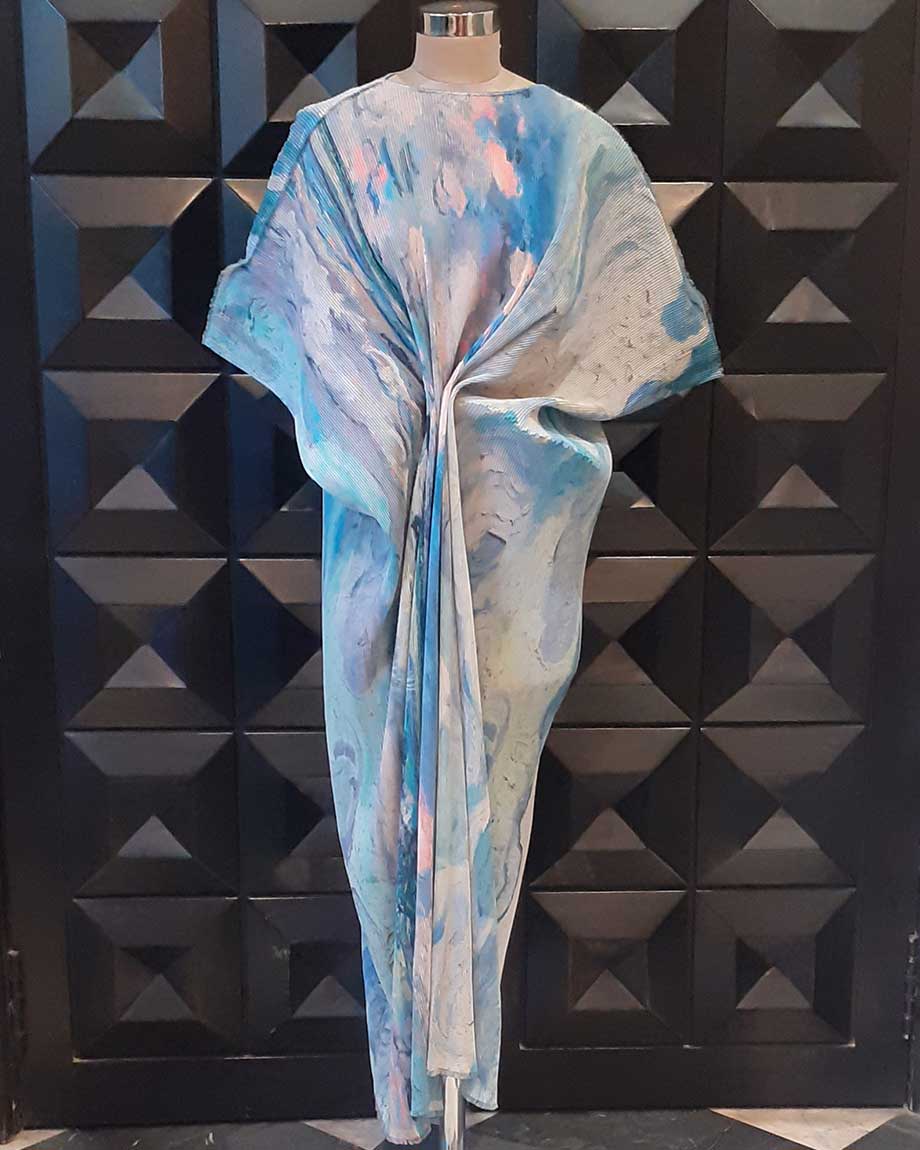 Floral Pleated Dress ABHISHEK SHARMA