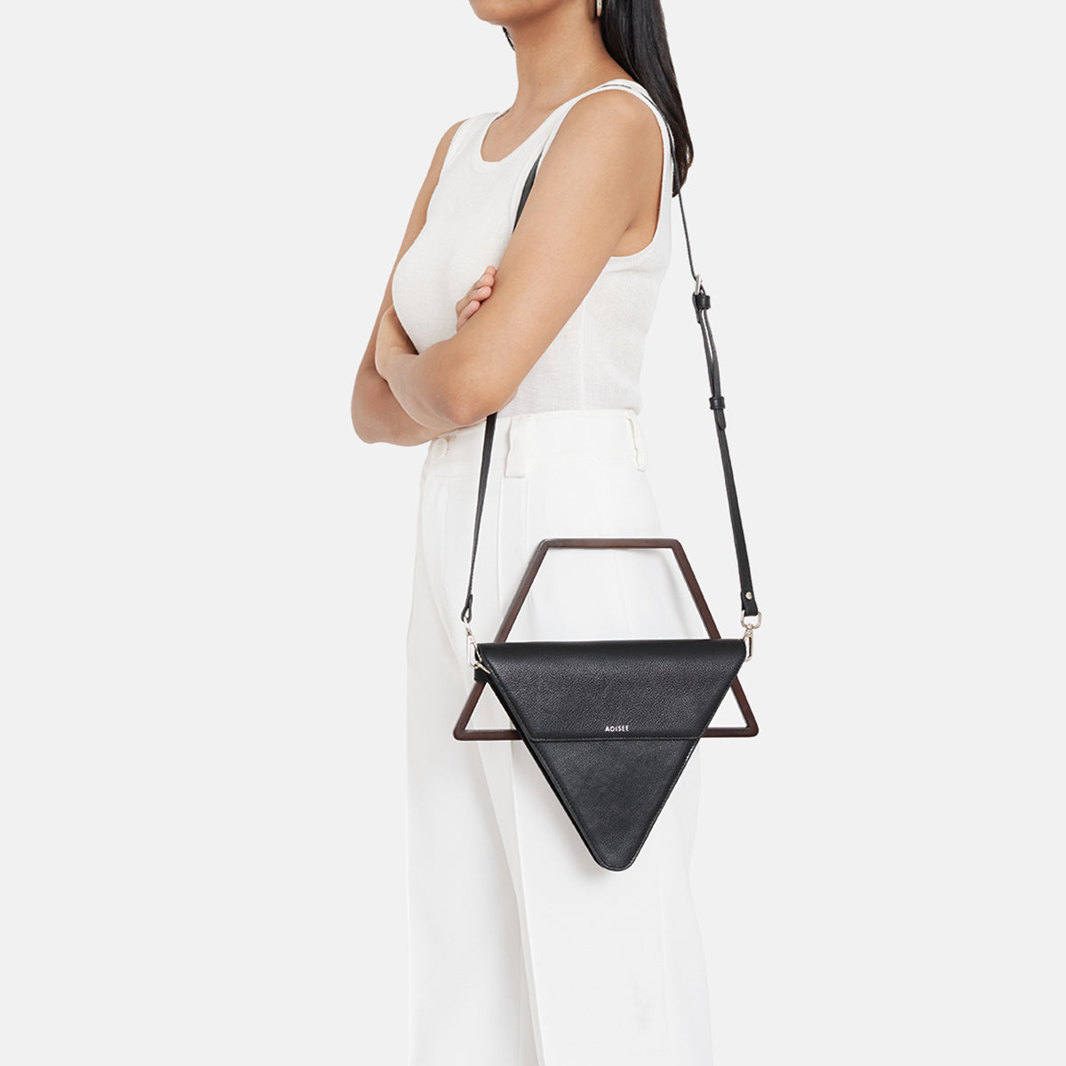 ADISEE  Black TOP HANDBLE BAG / CROSSBODY BAG