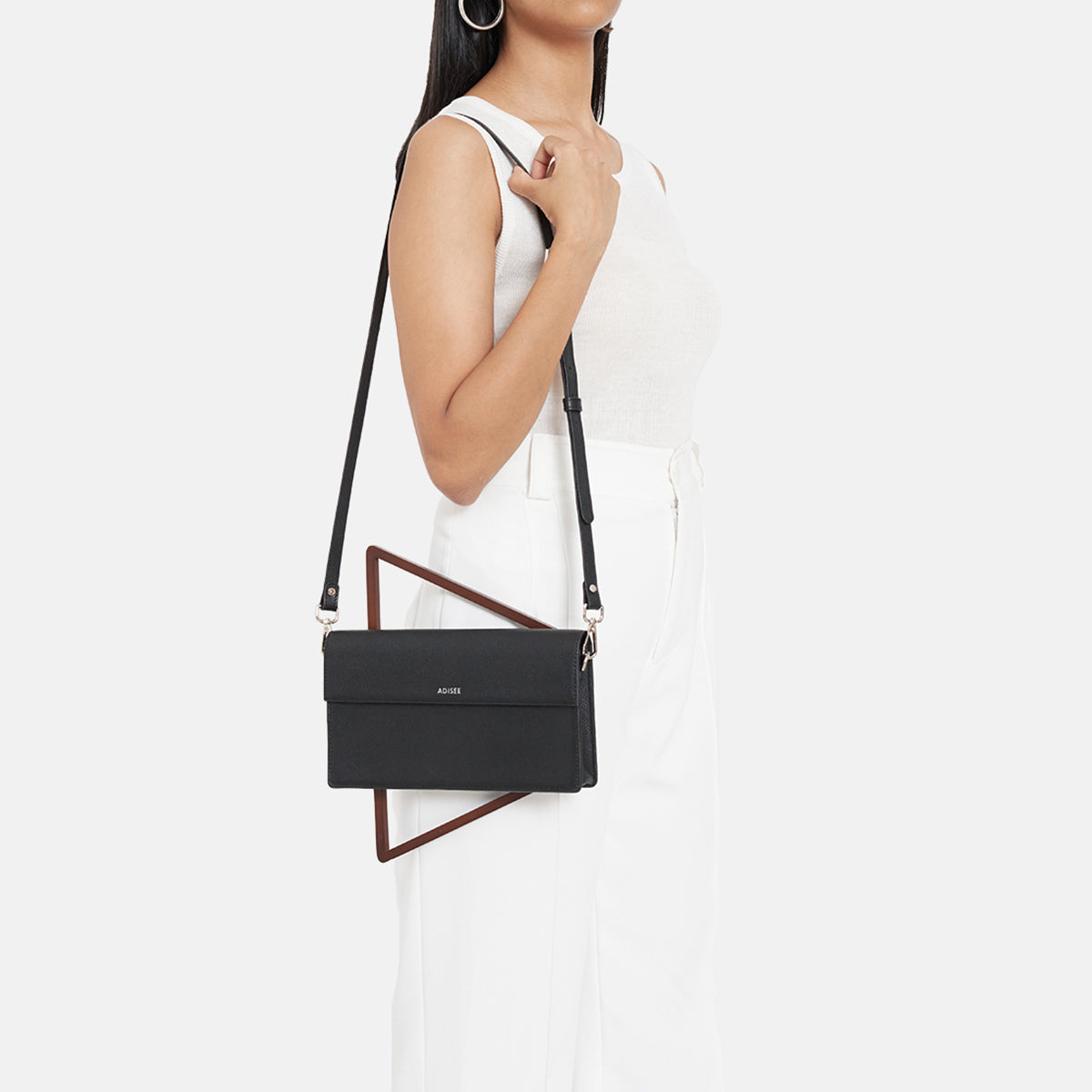ADISEE  Joane, Black TOP HANDBLE BAG / CROSSBODY BAG