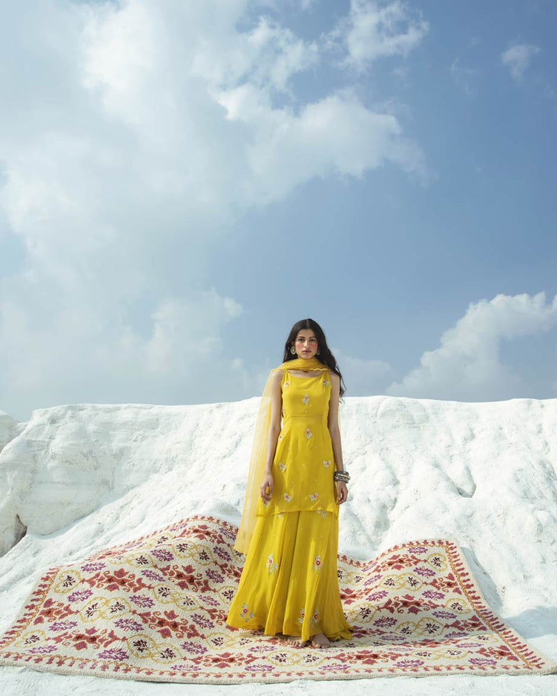 Festive kurta palazzo set
