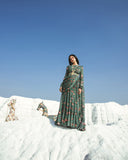 Green Anarkali with Attached Drape Duppatta By PAULMI AND HARSH