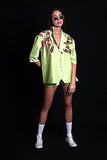 SEESA - Daiquiri Green Embroidered Chanderi Shirt