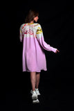 SEESA - Lunar Rock And Purple Rose Embroidered Dress