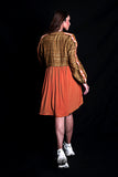 SEESA - Golden Brown And Sundial Tussar Dress