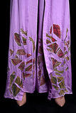 SEESA- Purple Rose Embroidered Trousers