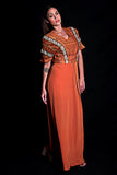 SEESA - Sundial Long Dress With Geometric Embroidery