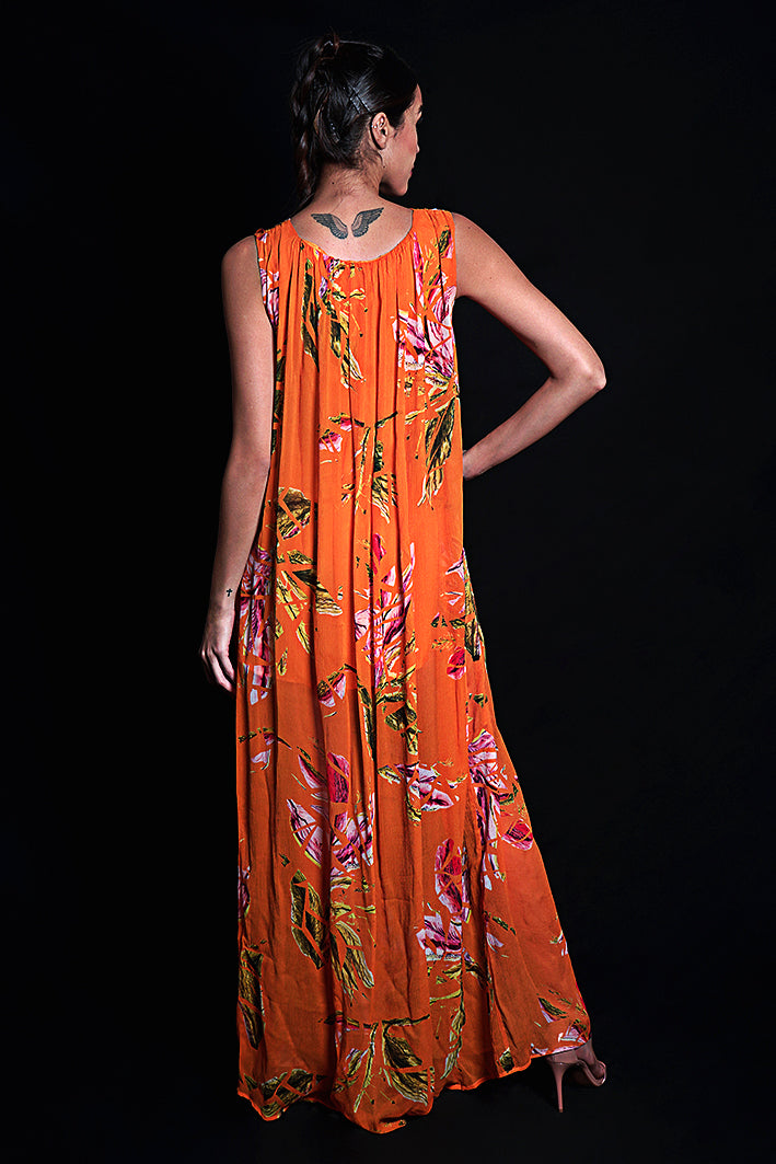 SEESA - Sundial Floral Crinkled Dress