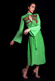 SEESA - Absinthe Green Embroidered Dress