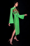 SEESA - Absinthe Green Embroidered Dress