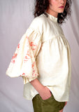 Seesa-Yellow top with puff sleeves