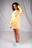 SEESA-Yellow contemporary sweatshirt dress