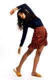 THE HOUSE OF ARA -Ruffled Mini Skirt / Red