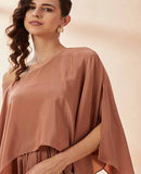 AAKAAR MOLTEN ONE SHOULDER DRESS