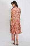 Designer tunic flower panelled tunic set 
