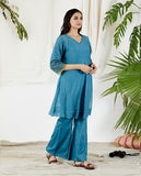 Designer brodery anglaise tumic set 