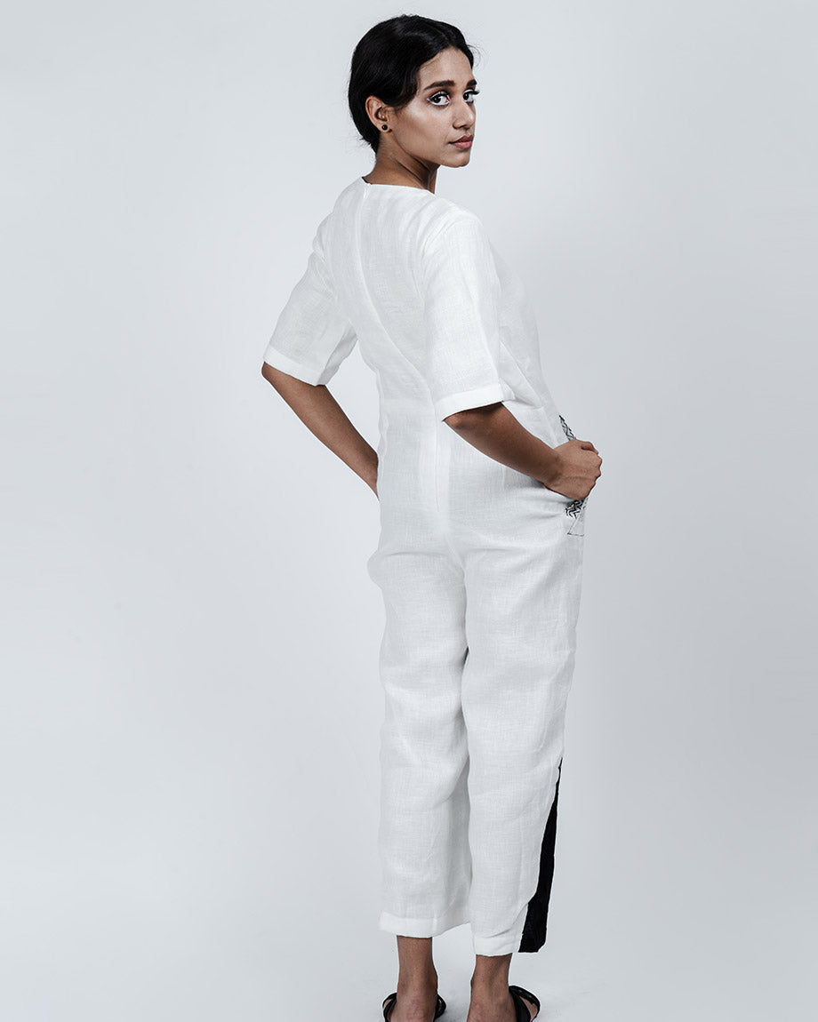 White This or That Jumpsuit by AT 44
