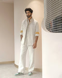 JATIN MALIK  JM White Overshirt