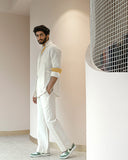 JATIN MALIK  JM White Overshirt