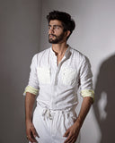 JATIN MALIK Jumbled Overshirt set