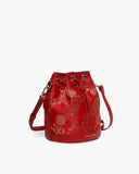 TAN AND LOOM Bridal Red Brocade Bombay Bucket