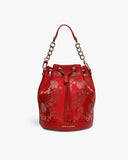 TAN AND LOOM Bridal Red Brocade Bombay Bucket