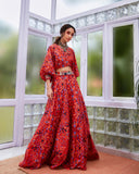 SVA Orange Lehenga Set