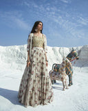 Off White Lahenga Set with a Jacket by PAULMI AND HARSH